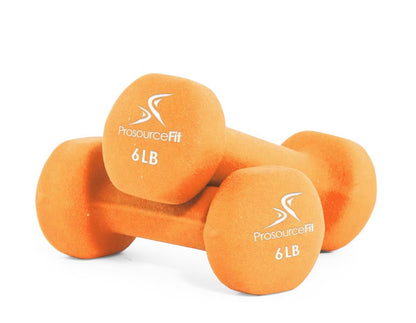 Neoprene Dumbbell Set of 2, Non-Slip, Hex Shape, Free Weights Set for Muscle Toning, Strength Building, Weight Loss - Portable Weights for Home Gym Hand Weight