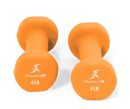 Neoprene Dumbbell Set of 2, Non-Slip, Hex Shape, Free Weights Set for Muscle Toning, Strength Building, Weight Loss - Portable Weights for Home Gym Hand Weight